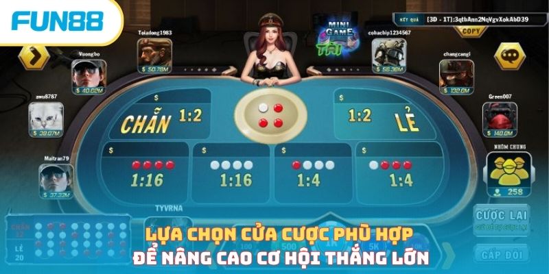 Lựa chọn cửa cược phù hợp để nâng cao cơ hội thắng lớn 